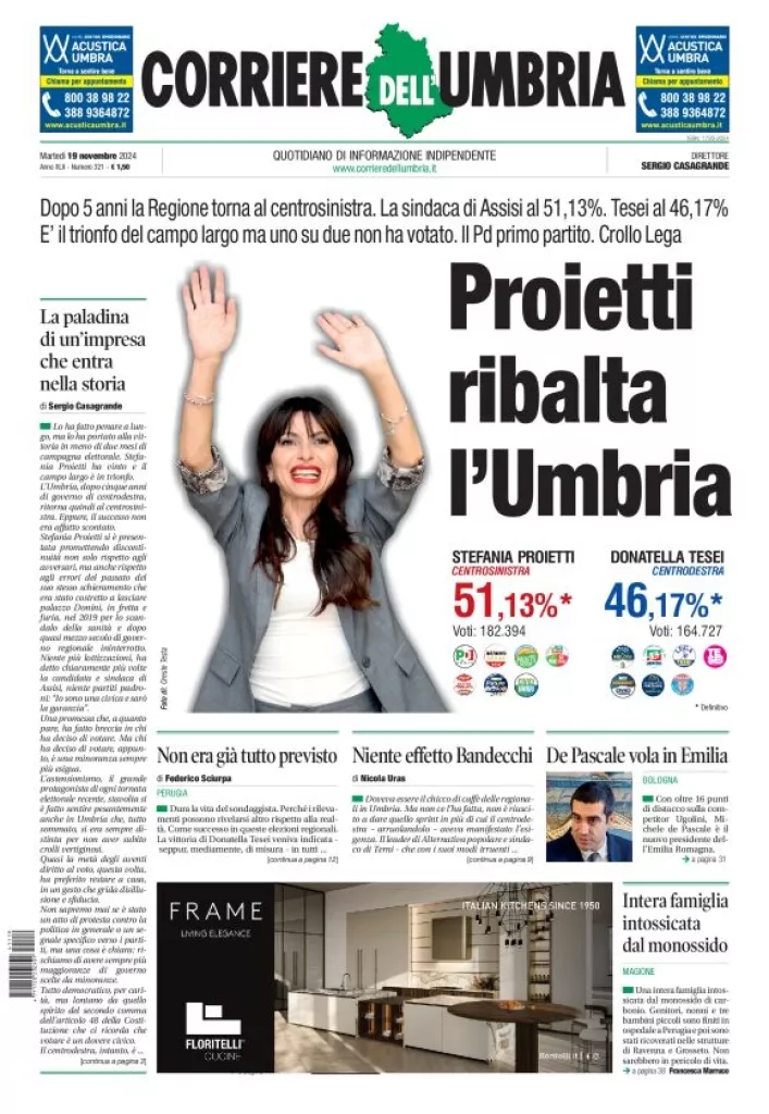 Prima-pagina-corriere umbria-del-2024-11-19